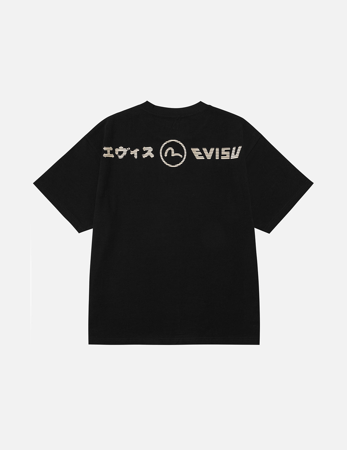 Lion Dance and Mountain Embroidery Relax Fit T-Shirt